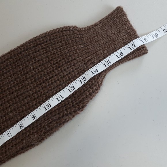 Vango Paris Vintage Tan Grandpa Knit Cardigan - Picture 10 of 12